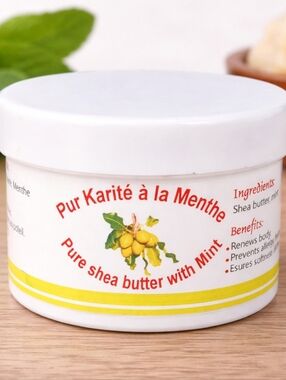 NEW Authentic African Shea Butter Mint 100% Natural Songhai Benin Body Butter